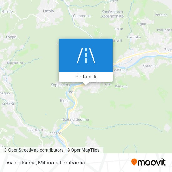 Mappa Via Caloncia