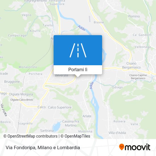 Mappa Via Fondoripa