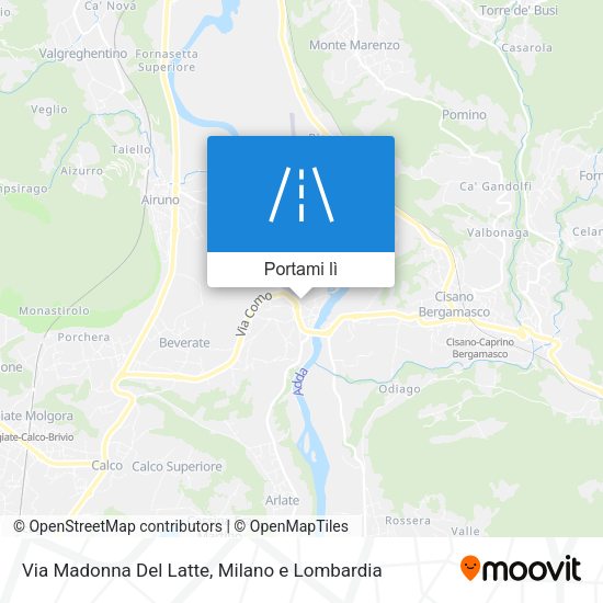 Mappa Via Madonna Del Latte