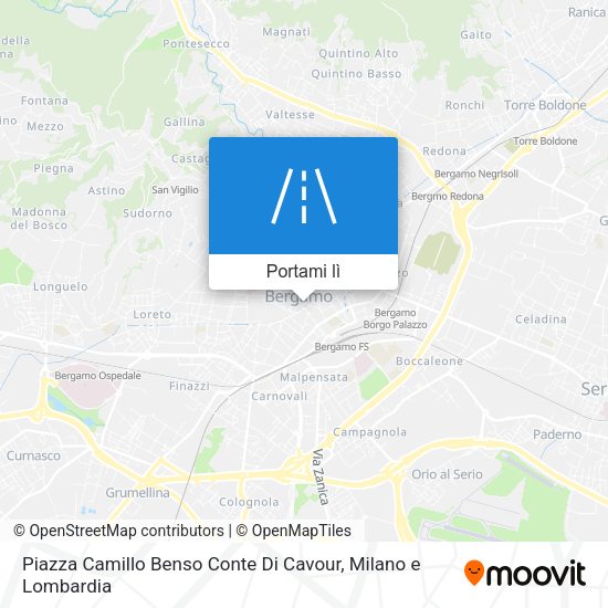Mappa Piazza Camillo Benso Conte Di Cavour