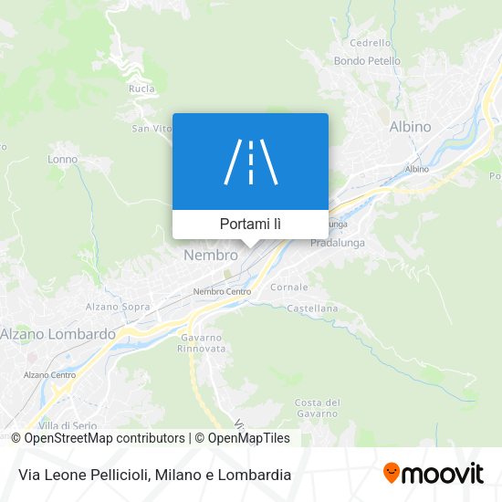 Mappa Via Leone Pellicioli