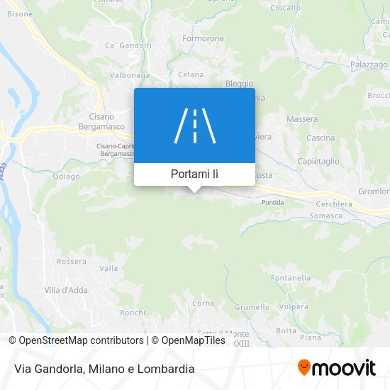 Mappa Via Gandorla