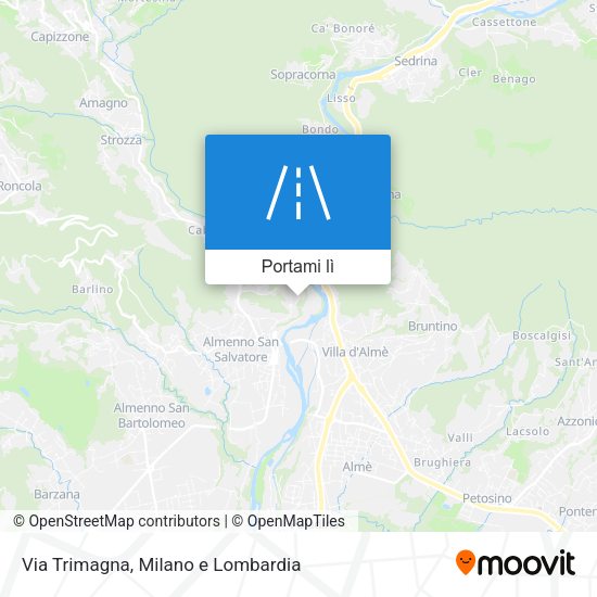 Mappa Via Trimagna