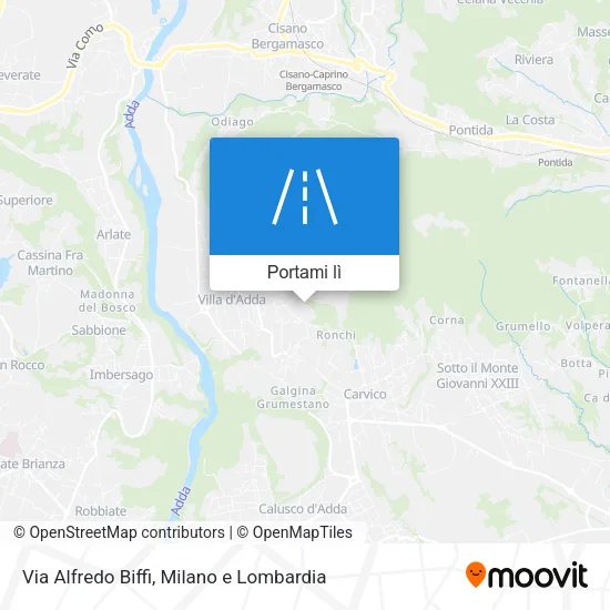 Mappa Via Alfredo Biffi
