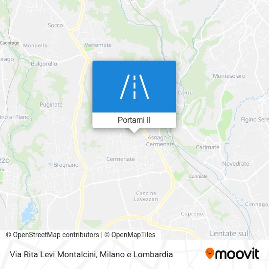 Mappa Via Rita Levi Montalcini