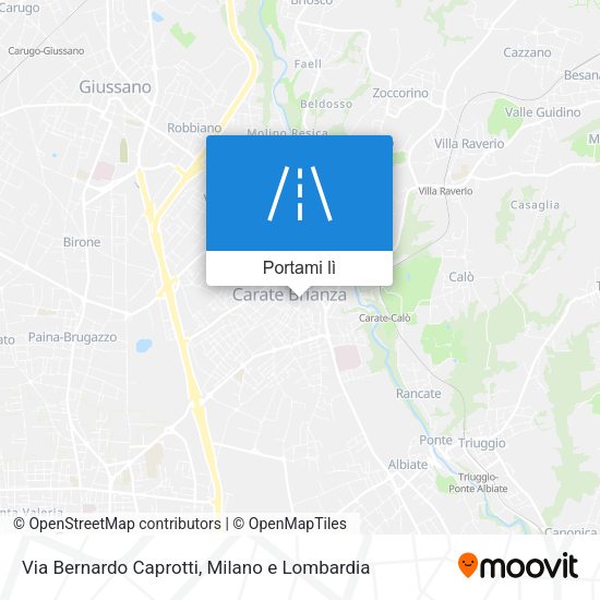 Mappa Via Bernardo Caprotti