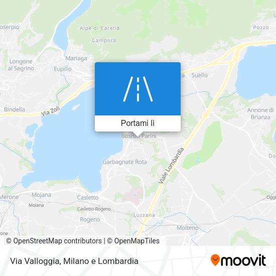 Mappa Via Valloggia