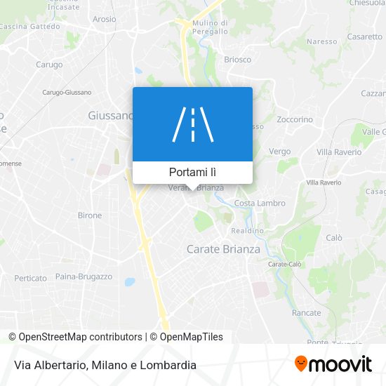 Mappa Via Albertario