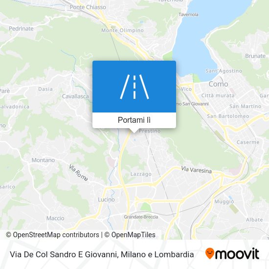 Mappa Via De Col Sandro E Giovanni
