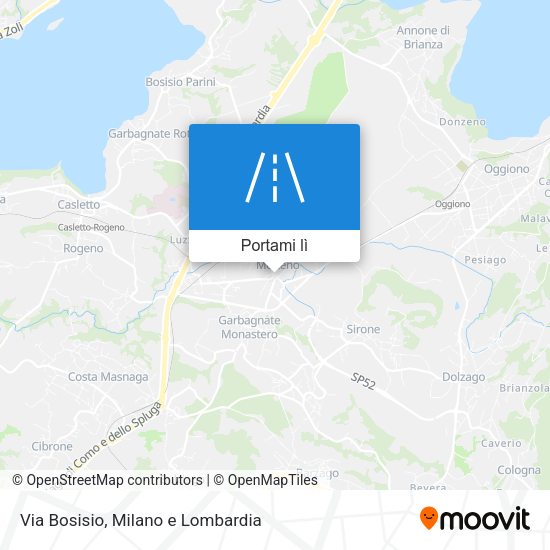 Mappa Via Bosisio