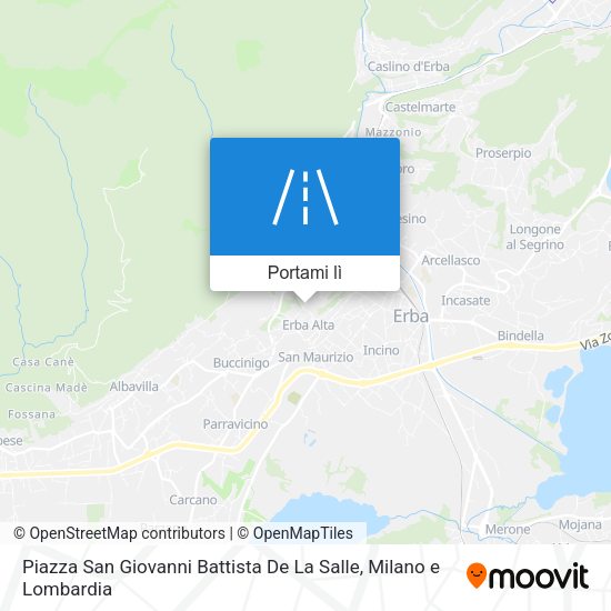 Mappa Piazza San Giovanni Battista De La Salle