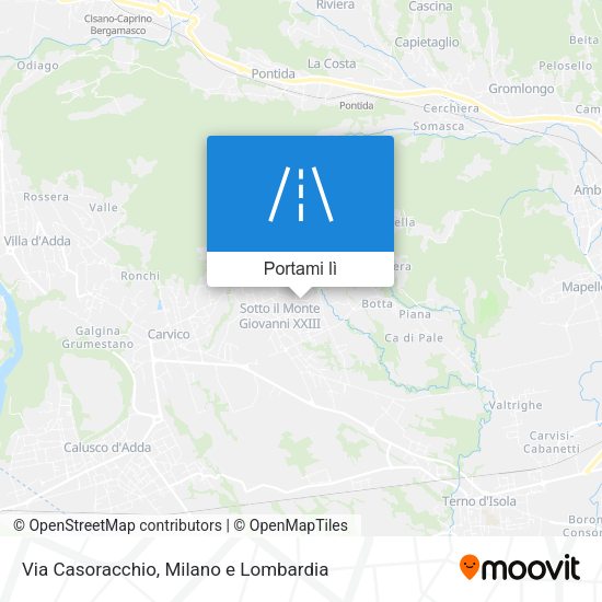 Mappa Via Casoracchio