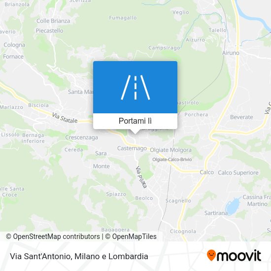 Mappa Via Sant'Antonio