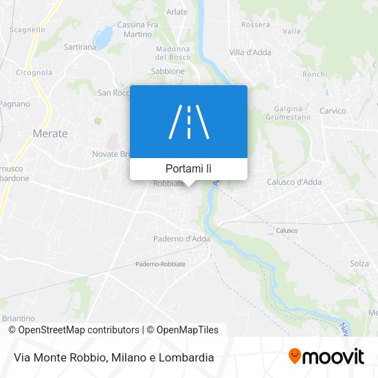 Mappa Via Monte Robbio
