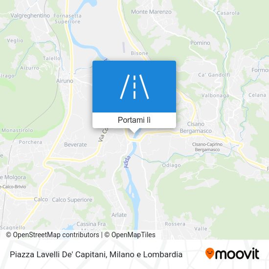 Mappa Piazza Lavelli De' Capitani