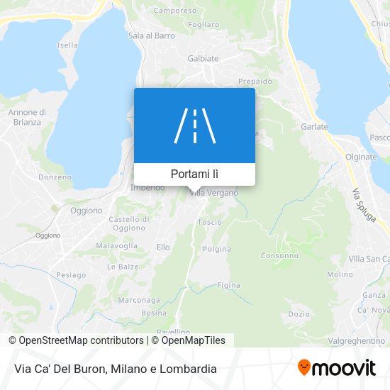 Mappa Via Ca' Del Buron