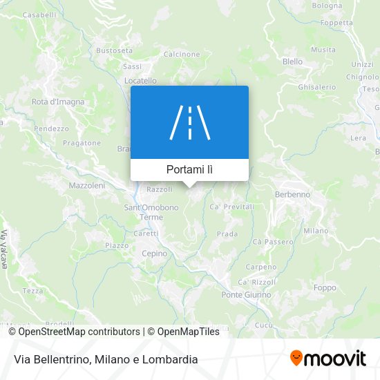 Mappa Via Bellentrino