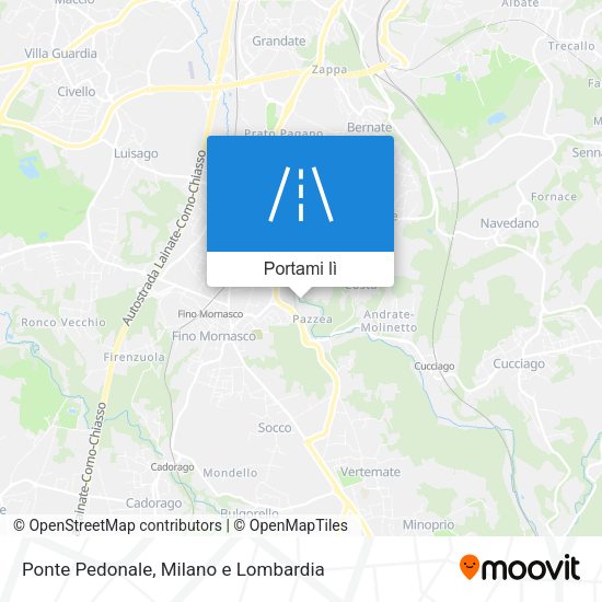 Mappa Ponte Pedonale
