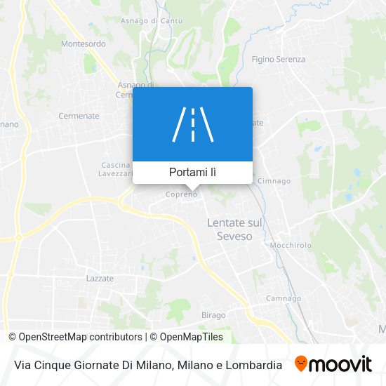 Mappa Via Cinque Giornate Di Milano