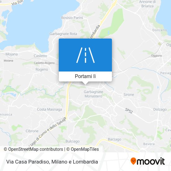 Mappa Via Casa Paradiso