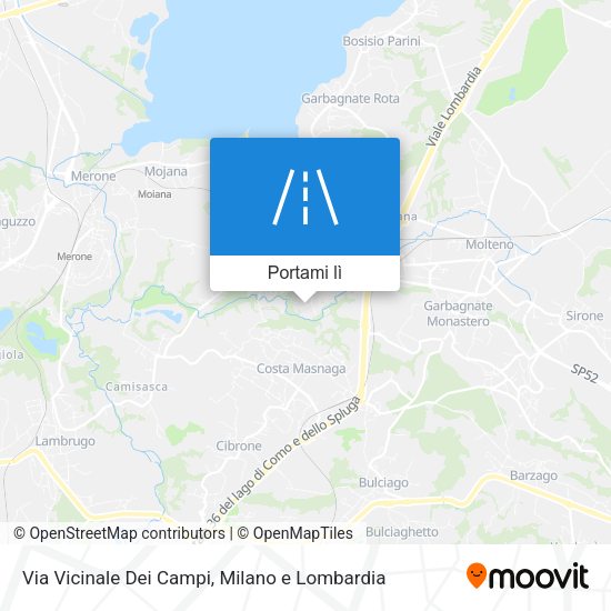 Mappa Via Vicinale Dei Campi