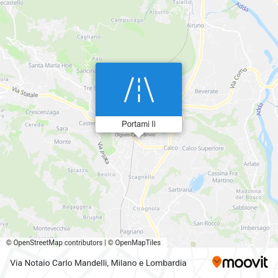 Mappa Via Notaio Carlo Mandelli