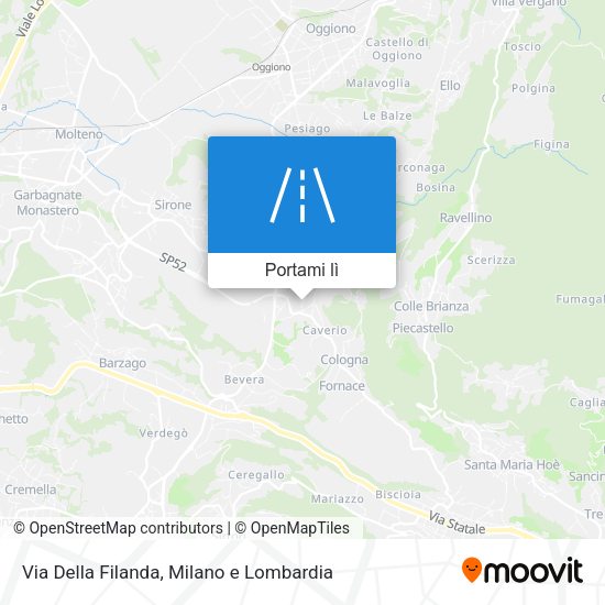 Mappa Via Della Filanda