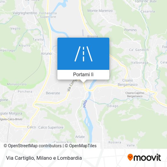 Mappa Via Cartiglio