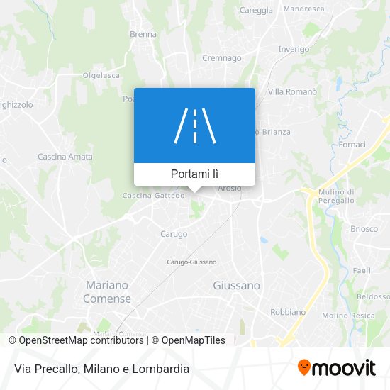 Mappa Via Precallo