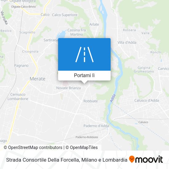 Mappa Strada Consortile Della Forcella