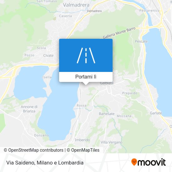 Mappa Via Saideno