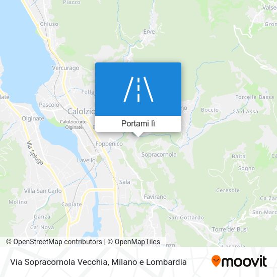 Mappa Via Sopracornola Vecchia