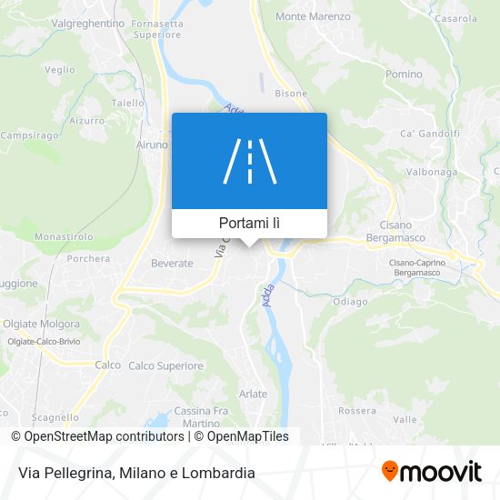 Mappa Via Pellegrina