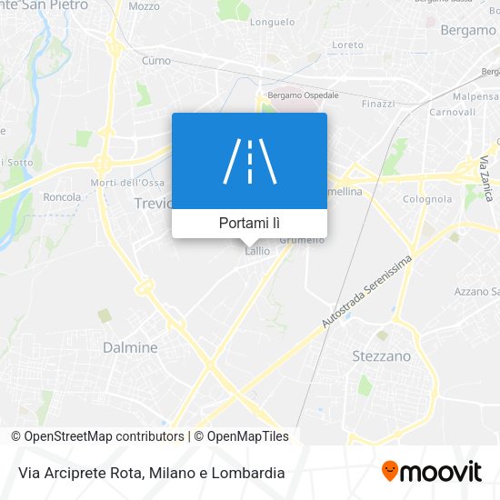 Mappa Via Arciprete Rota
