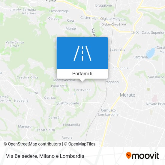 Mappa Via Belsedere