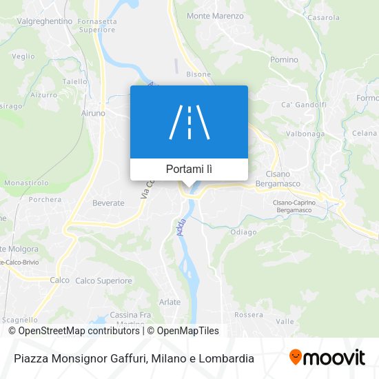 Mappa Piazza Monsignor Gaffuri
