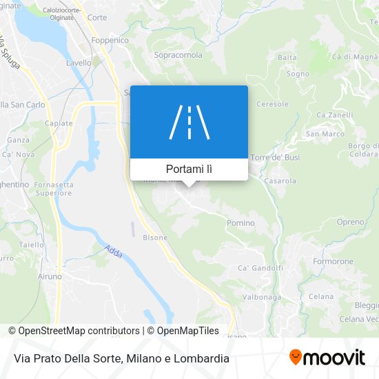 Mappa Via Prato Della Sorte