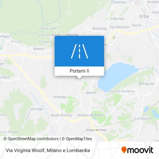 Mappa Via Virginia Woolf