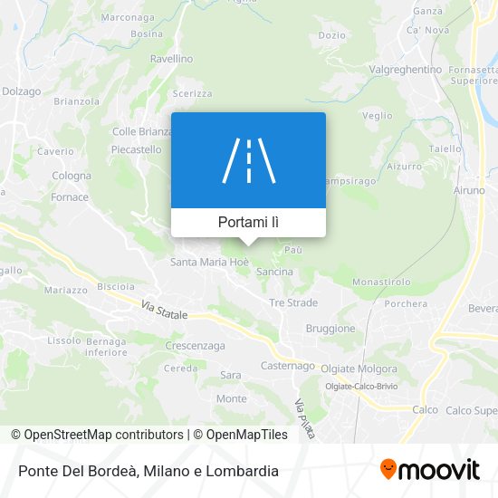 Mappa Ponte Del Bordeà