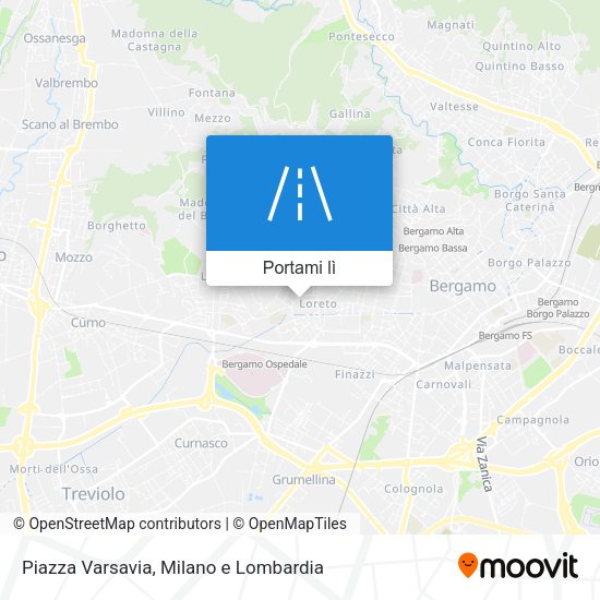 Mappa Piazza Varsavia