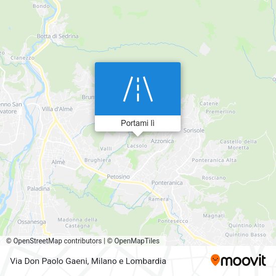 Mappa Via Don Paolo Gaeni