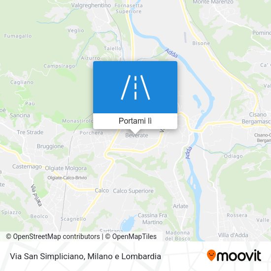 Mappa Via San Simpliciano