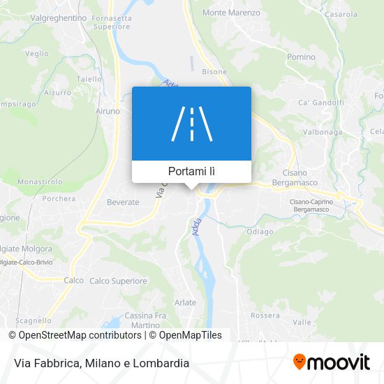 Mappa Via Fabbrica