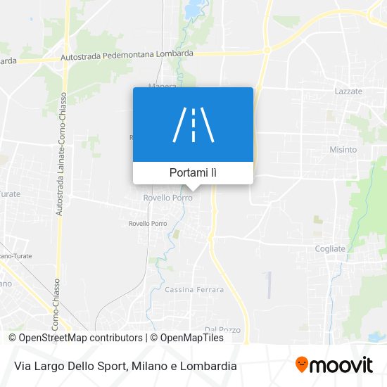 Mappa Via Largo Dello Sport