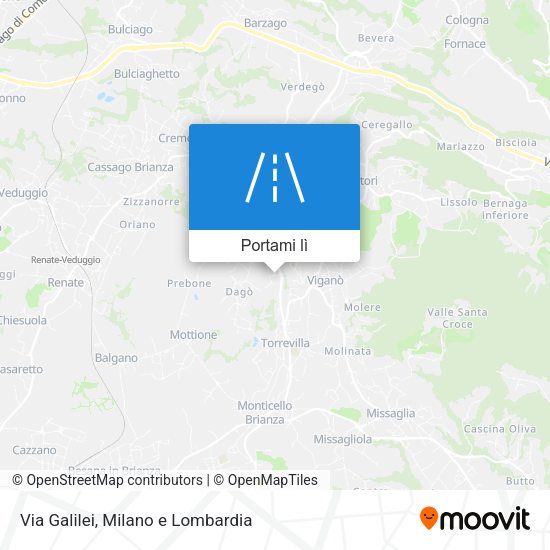 Mappa Via Galilei