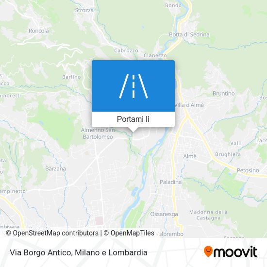 Mappa Via Borgo Antico