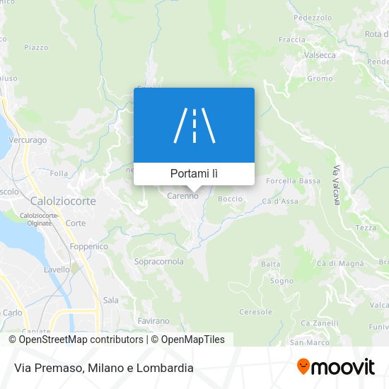 Mappa Via Premaso