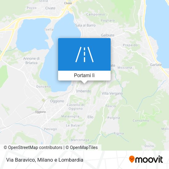 Mappa Via Baravico