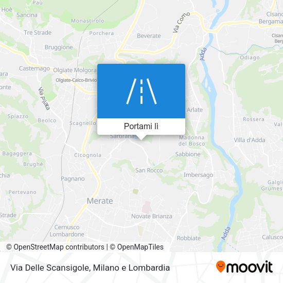 Mappa Via Delle Scansigole