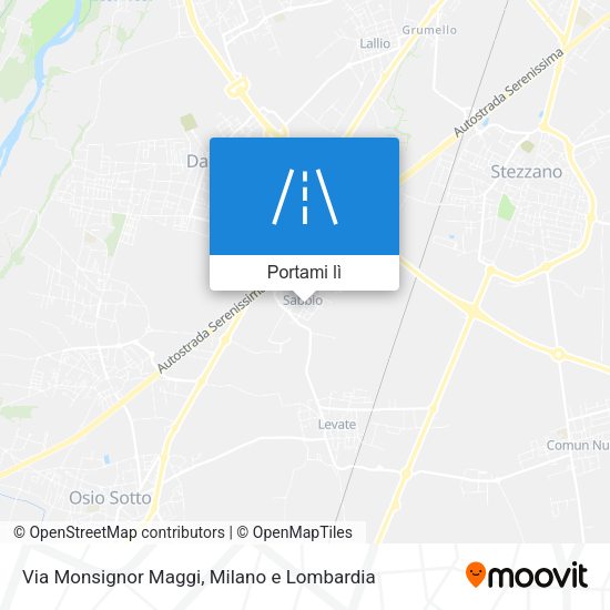 Mappa Via Monsignor Maggi